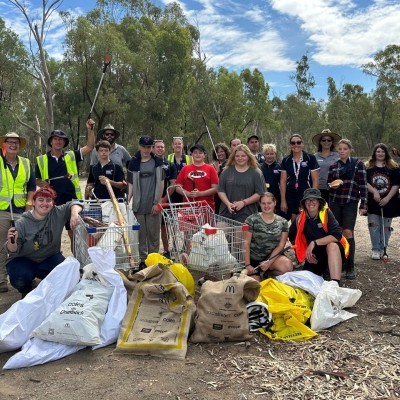 Berry Street rubbish clean up