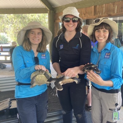 Ali, Ruby, Em at Turtle Talk
